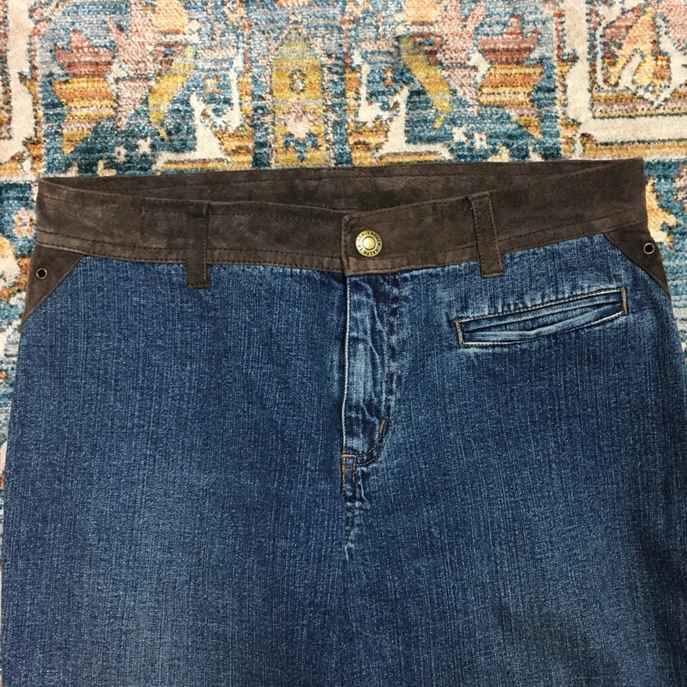 Y2K Boho Mid Rise Bootcut Jeans Western Style - Picture 3 of 7